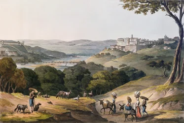 Ville de Coimbra, gravée par C. Turner